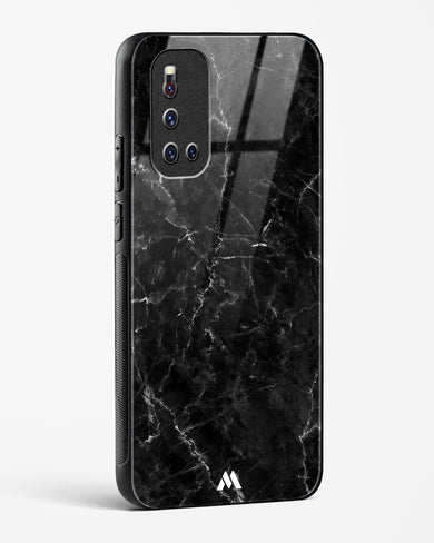 Portoro Black Marble Glass Case Phone Cover (Vivo)
