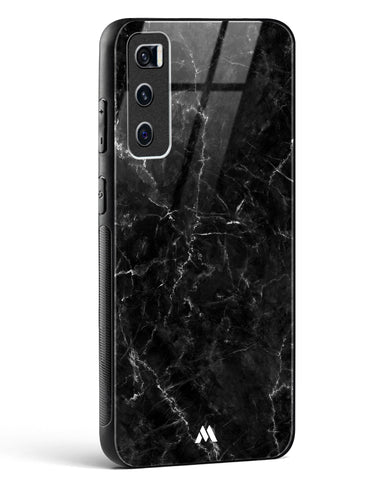 Portoro Black Marble Glass Case Phone Cover (Vivo)