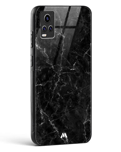 Portoro Black Marble Glass Case Phone Cover (Vivo)