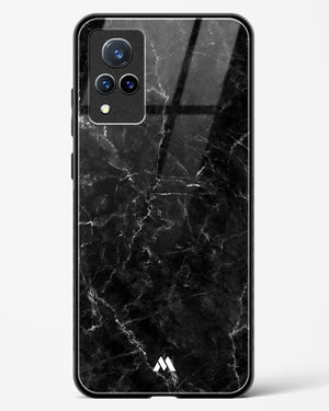 Portoro Black Marble Glass Case Phone Cover (Vivo)
