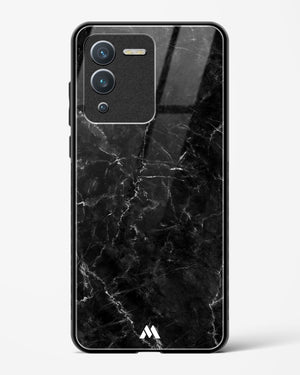 Portoro Black Marble Glass Case Phone Cover-(Vivo)