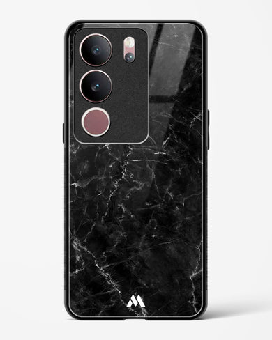 Portoro Black Marble Glass Case Phone Cover (Vivo)
