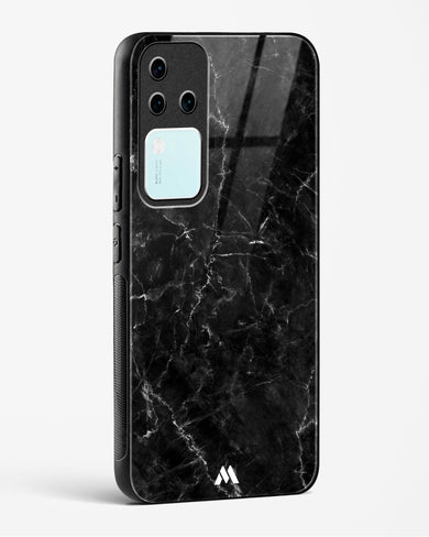 Portoro Black Marble Glass Case Phone Cover (Vivo)
