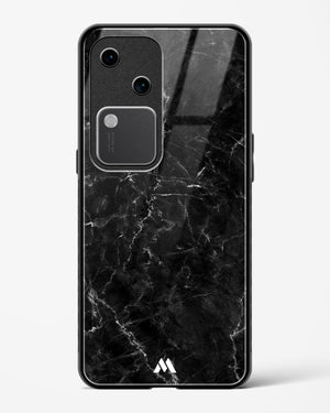 Portoro Black Marble Glass Case Phone Cover (Vivo)