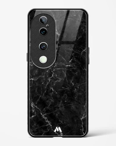 Portoro Black Marble Glass Case Phone Cover (Vivo)