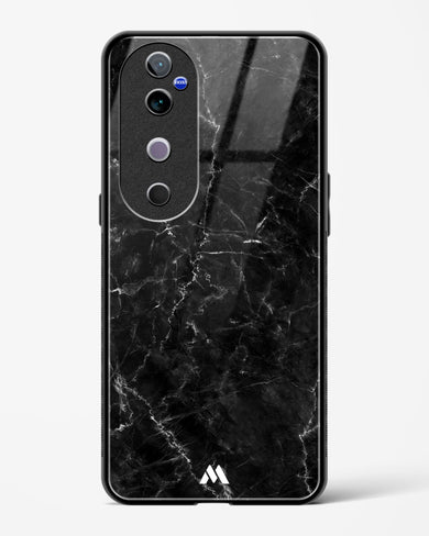 Portoro Black Marble Glass Case Phone Cover (Vivo)