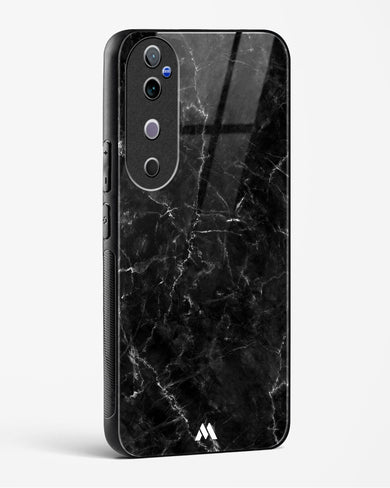 Portoro Black Marble Glass Case Phone Cover (Vivo)
