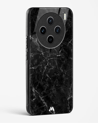 Portoro Black Marble Glass Case Phone Cover (Vivo)