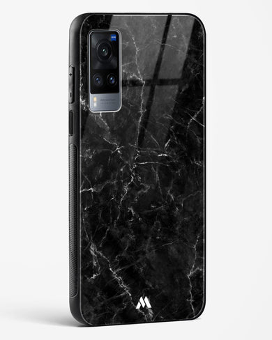 Portoro Black Marble Glass Case Phone Cover (Vivo)