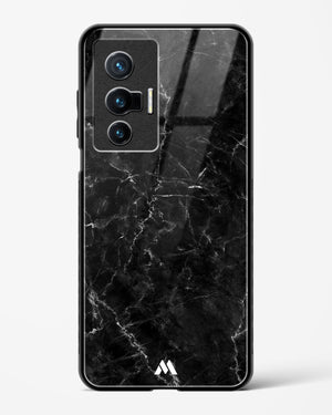 Portoro Black Marble Glass Case Phone Cover (Vivo)