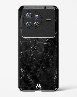 Portoro Black Marble Glass Case Phone Cover-(Vivo)