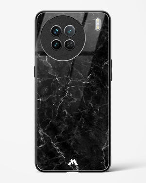 Portoro Black Marble Glass Case Phone Cover-(Vivo)