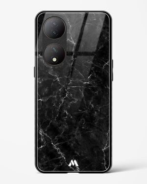Portoro Black Marble Glass Case Phone Cover (Vivo)