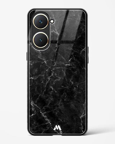 Portoro Black Marble Glass Case Phone Cover (Vivo)