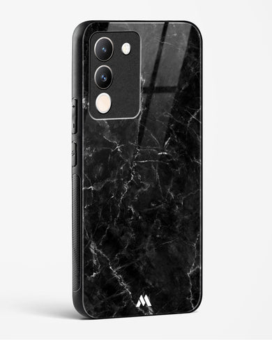 Portoro Black Marble Glass Case Phone Cover (Vivo)