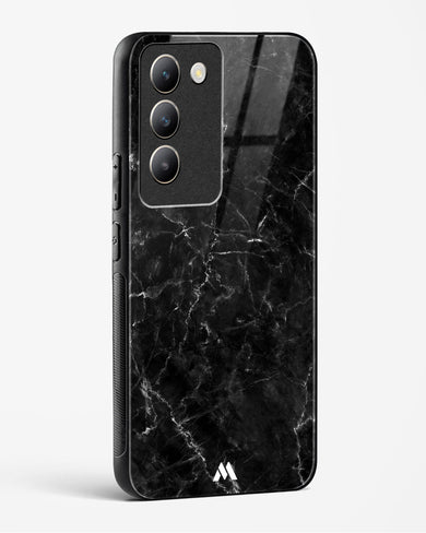 Portoro Black Marble Glass Case Phone Cover (Vivo)