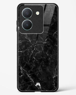 Portoro Black Marble Glass Case Phone Cover-(Vivo)