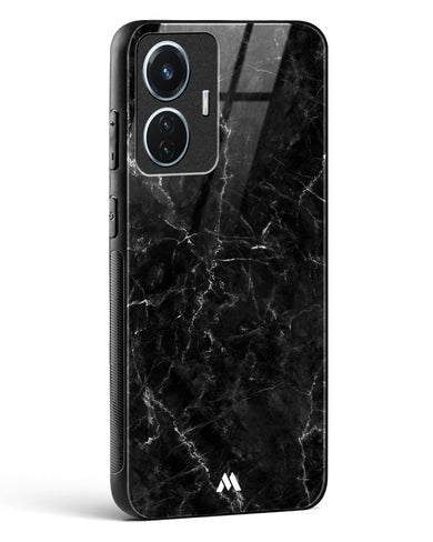 Portoro Black Marble Glass Case Phone Cover (Vivo)