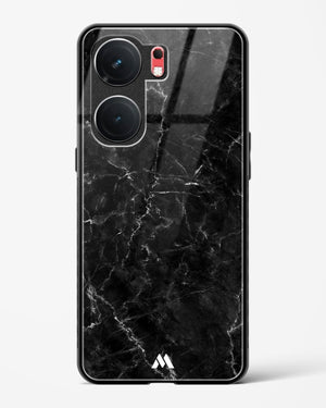 Portoro Black Marble Glass Case Phone Cover (Vivo)