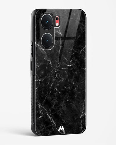 Portoro Black Marble Glass Case Phone Cover (Vivo)