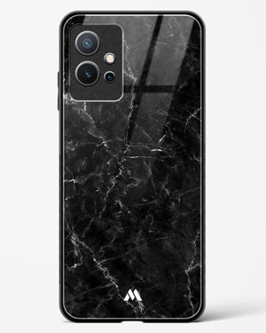 Portoro Black Marble Glass Case Phone Cover-(Vivo)