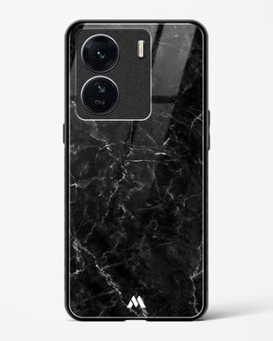 Portoro Black Marble Glass Case Phone Cover-(Vivo)