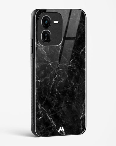 Portoro Black Marble Glass Case Phone Cover (Vivo)