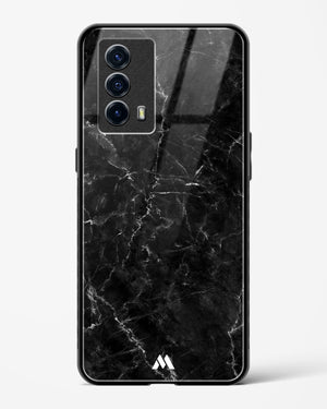 Portoro Black Marble Glass Case Phone Cover-(Vivo)