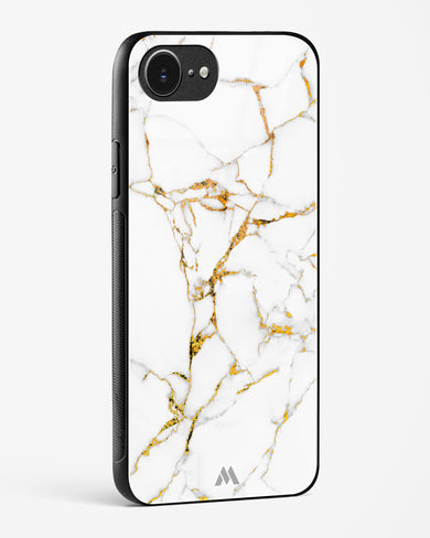Calacatta White Marble Glass Case Phone Cover (Apple)