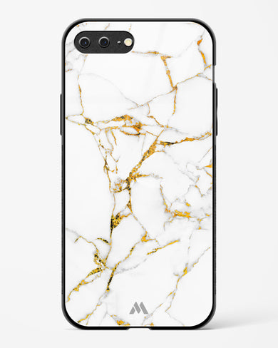 Calacatta White Marble Glass Case Phone Cover (Apple)