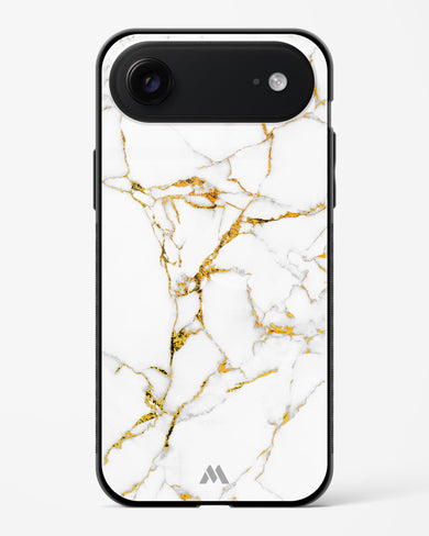 Calacatta White Marble Glass Case Phone Cover (Apple)