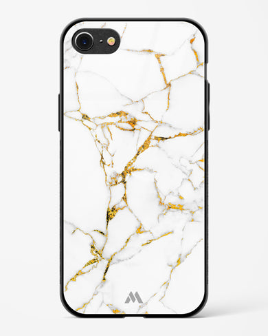 Calacatta White Marble Glass Case Phone Cover (Apple)