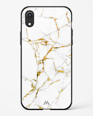 Calacatta White Marble Glass Case Phone Cover (Apple)