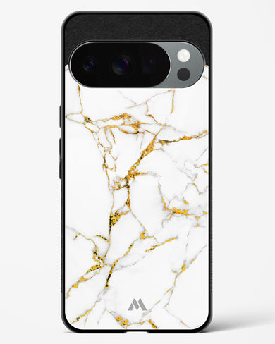 Calacatta White Marble Glass Case Phone Cover (Google)