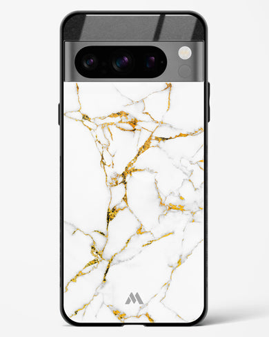 Calacatta White Marble Glass Case Phone Cover (Google)