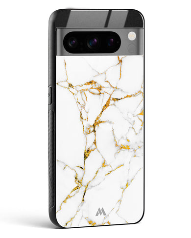 Calacatta White Marble Glass Case Phone Cover (Google)