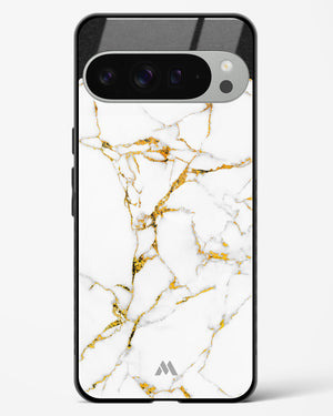 Calacatta White Marble Glass Case Phone Cover (Google)