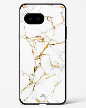Calacatta White Marble Glass Case Phone Cover (Google)