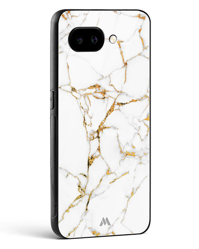 Calacatta White Marble Glass Case Phone Cover (Google)