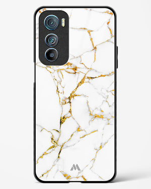 Calacatta White Marble Glass Case Phone Cover (Motorola)