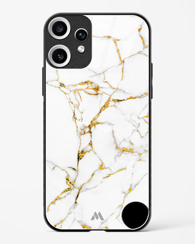 Calacatta White Marble Glass Case Phone Cover (Nothing)