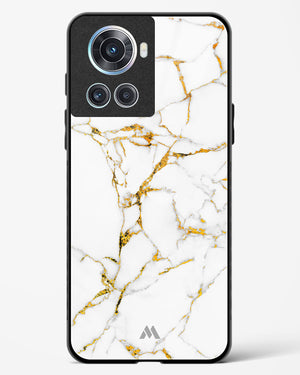 Calacatta White Marble Glass Case Phone Cover (OnePlus)