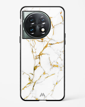 Calacatta White Marble Glass Case Phone Cover (OnePlus)