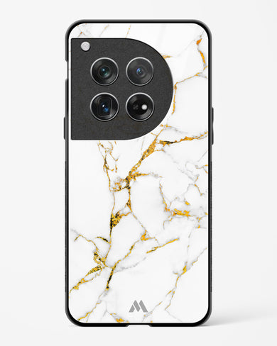 Calacatta White Marble Glass Case Phone Cover (OnePlus)