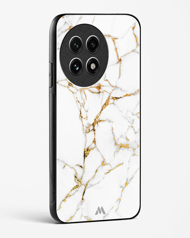 Calacatta White Marble Glass Case Phone Cover (OnePlus)