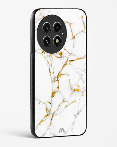 Calacatta White Marble Glass Case Phone Cover (OnePlus)