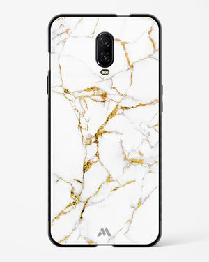 Calacatta White Marble Glass Case Phone Cover (OnePlus)