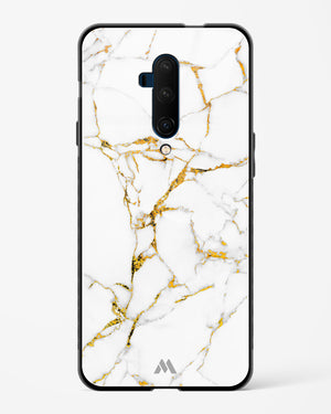 Calacatta White Marble Glass Case Phone Cover (OnePlus)