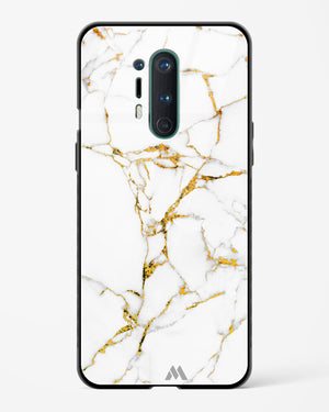Calacatta White Marble Glass Case Phone Cover (OnePlus)