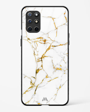 Calacatta White Marble Glass Case Phone Cover (OnePlus)